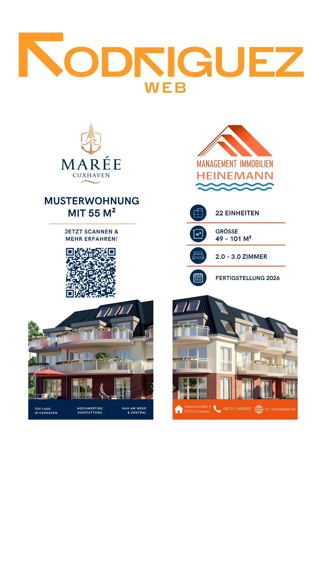 Marée und Heinemann Social-Media-Motiv mit zwei Designs
