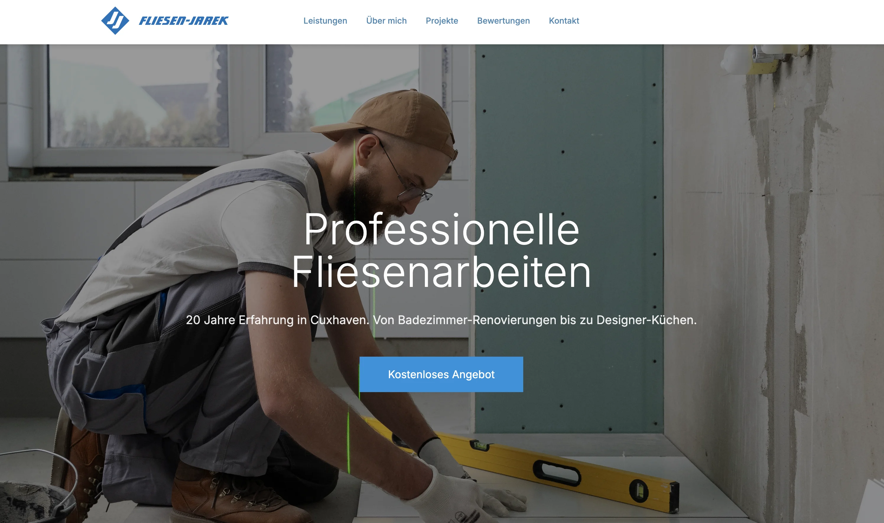 Fliesen-Jarek - Moderne Unternehmenswebsite