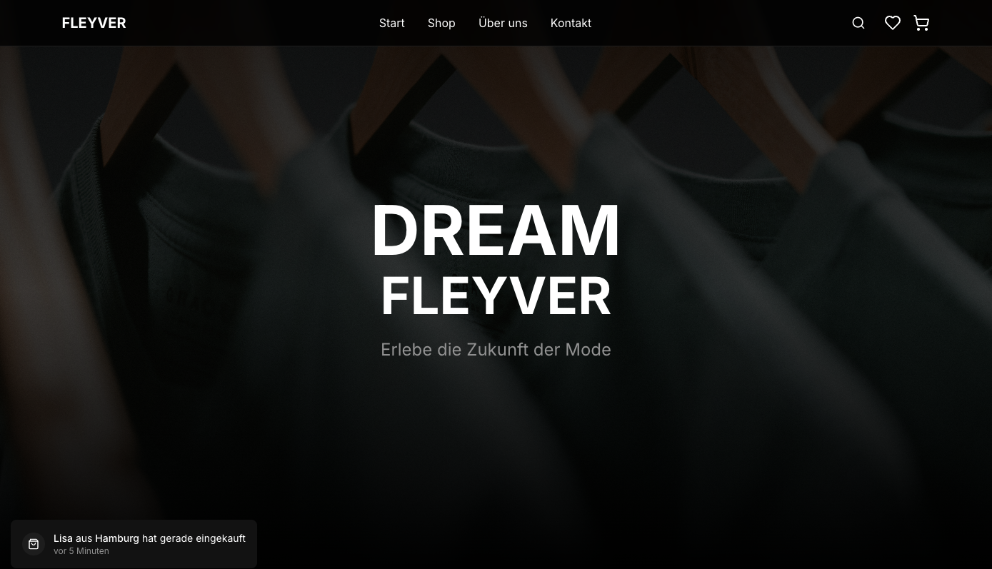 Fleyver - Interaktive E-Commerce Plattform (Prototyp)