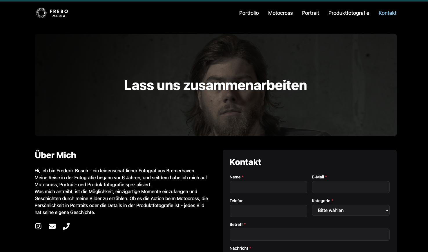 Frebo Media - Eventfotografie Plattform (Konzept)