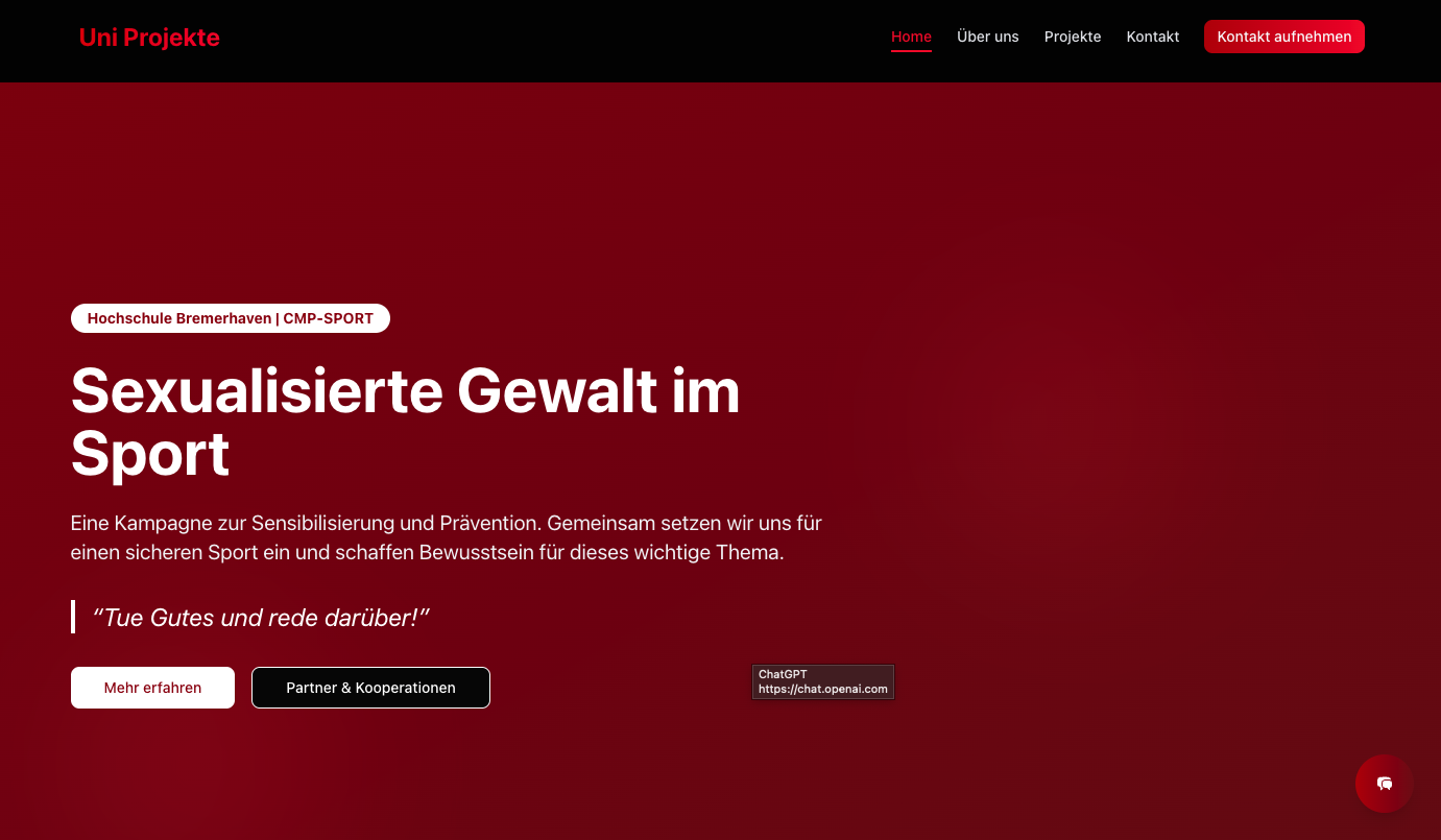 SafeSports - Gegen sexualisierte Gewalt im Sport (CMP Projekt)